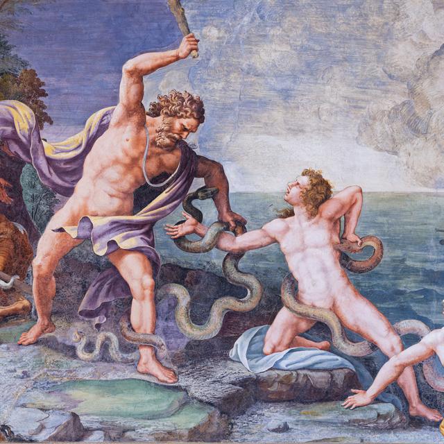 Sala di Troia, parete nord: "Laocoonte e i figli"