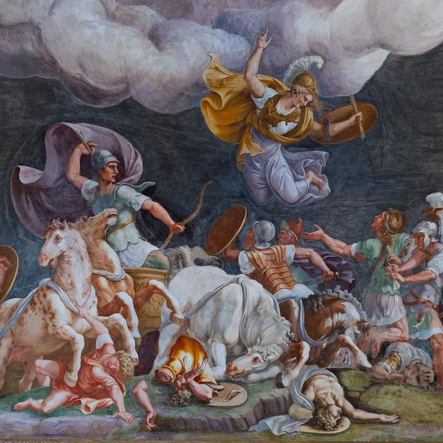 Sala di Troia, volta sud: "Diomede e Pandaro"