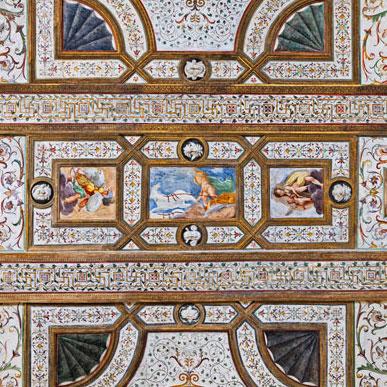 Galleria dei Mesi: settore centrale della volta