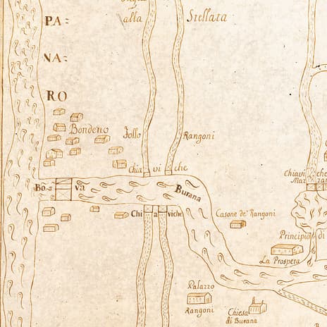 Mappa del Territorio Mirandolese e della Fossa Reggiana