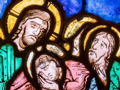 <span>gigapixel ART</span><br> Assisi, Basilica superiore di S. Francesco, abside: vetrata centrale