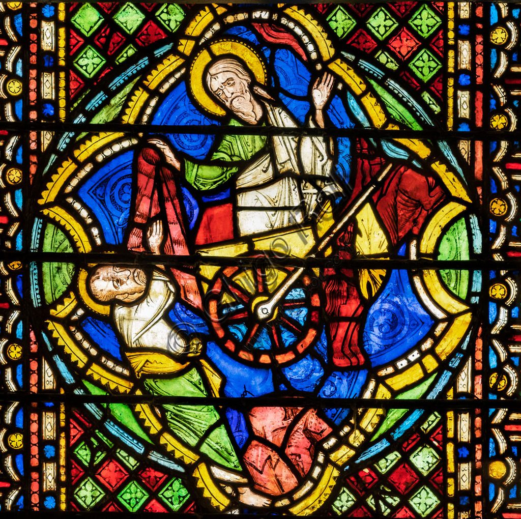 <span>Gigapixel ART</span> <br> Assisi, Basilica superiore di S. Francesco, abside: vetrata destra