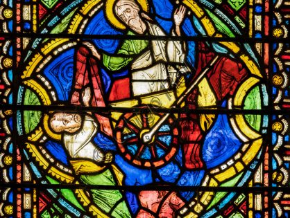 <span>Gigapixel ART</span> <br> Assisi, Basilica superiore di S. Francesco, abside: vetrata destra
