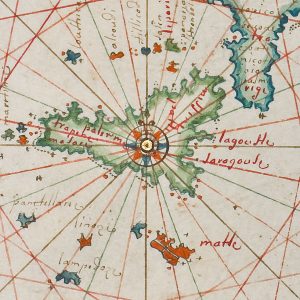 Torino, Biblioteca Reale: Jean François Roussin, carta nautica del Mediterraneo, 1673