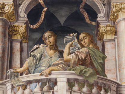 <span>Gigapixel ART</span> <br> “Allegorie della Musica e della Matematica”, affreschi della Sala Cardinali nel Collegio San Carlo di Modena